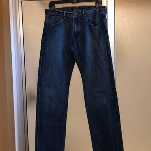 Polo jeans with distressed hole. 32/34